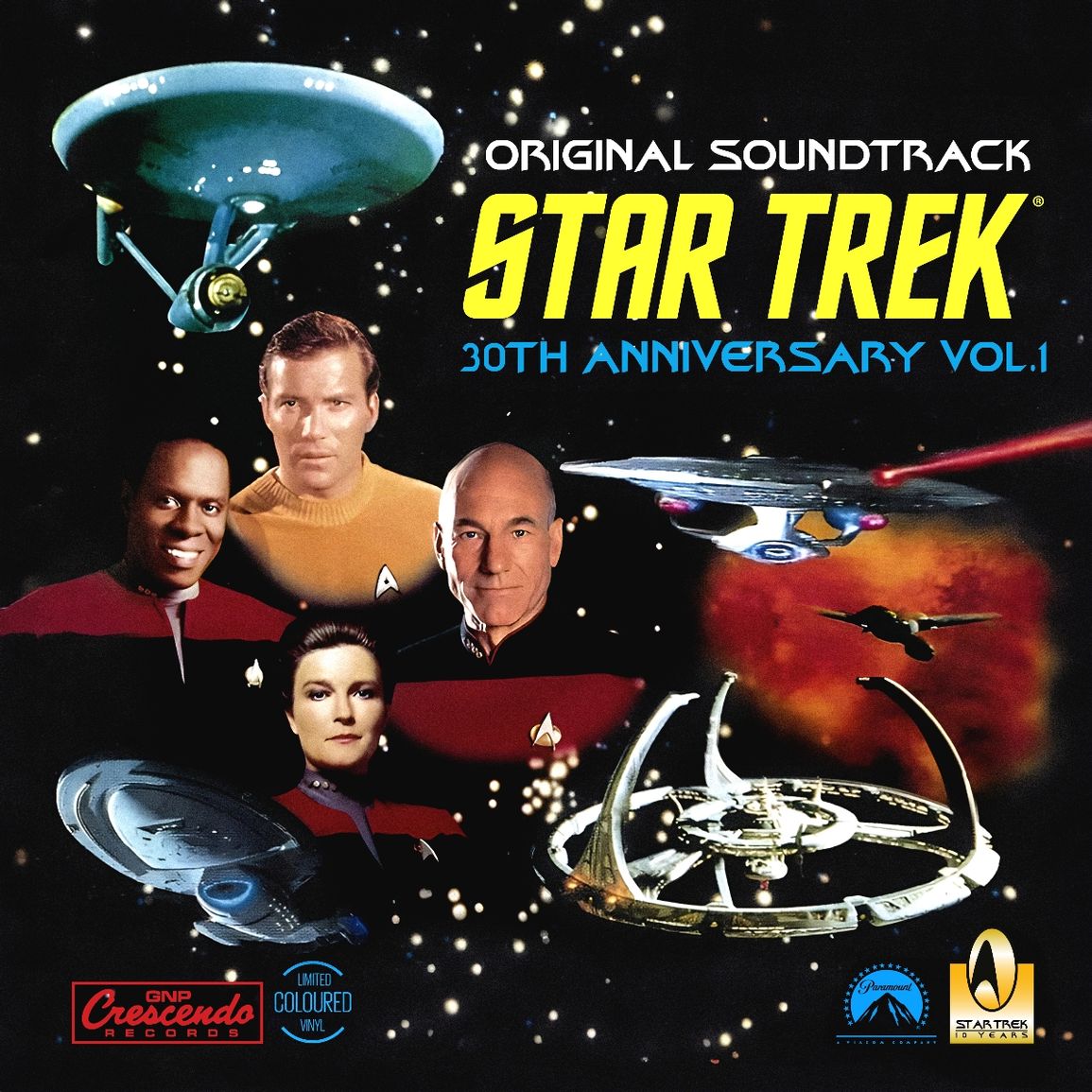 Star Trek- 30th Anniversary Vol. 1 LP (Red &Black Winyl