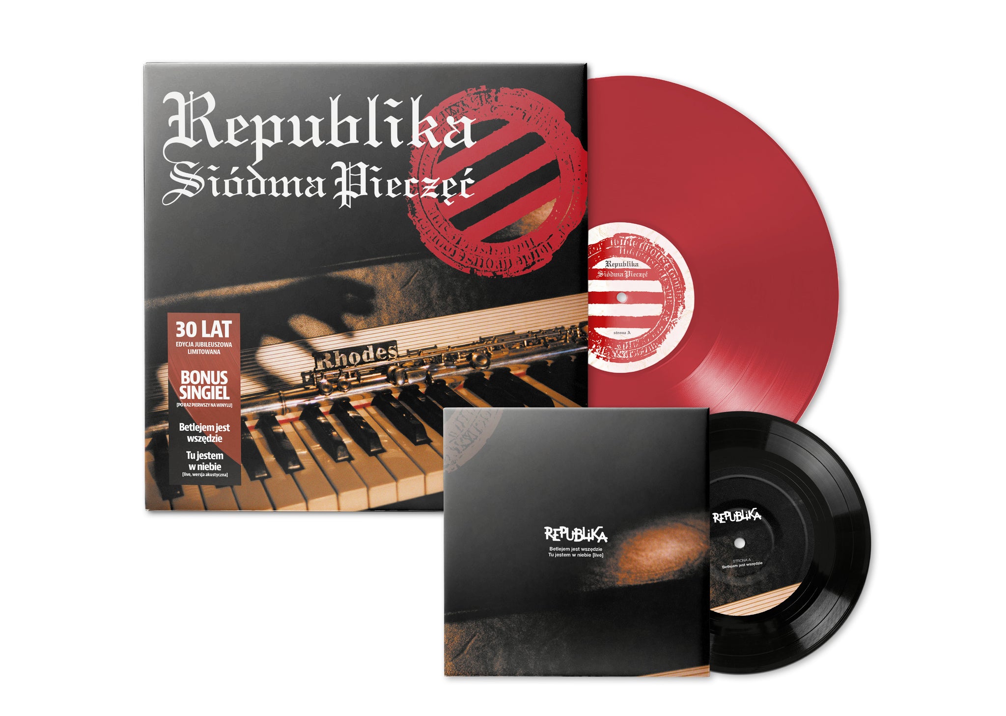 Siódma pieczęć (wydanie jubileuszowe) LP + SP 7" (Red Winyl)