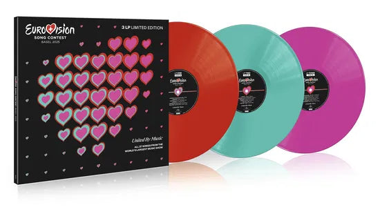 Eurovision Song Contest Basel 2025 3LP (Red, Green, Pink Winyl)