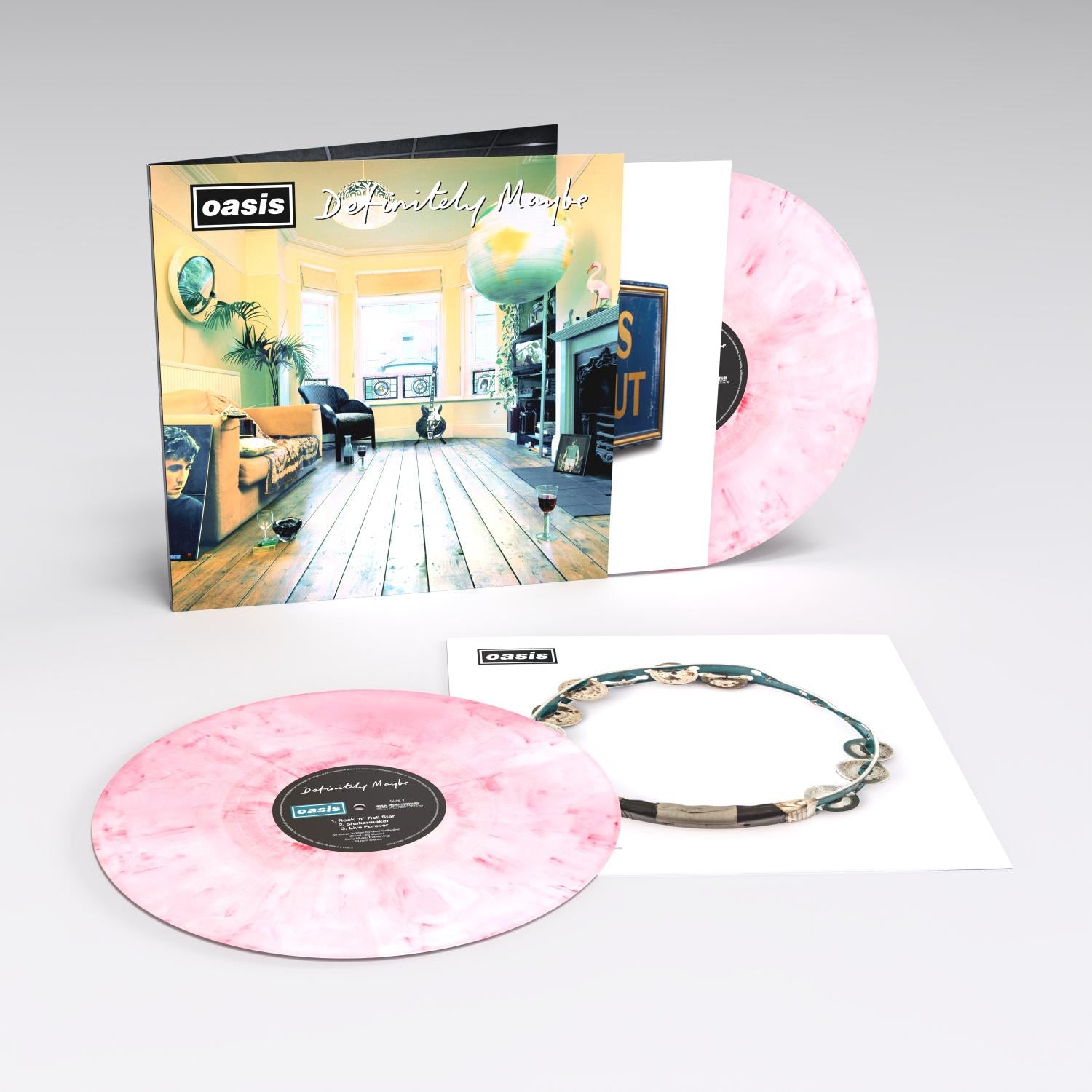 Definitely Maybe (30th Anniversary Pink & White Marbled Vinyl) 2LP