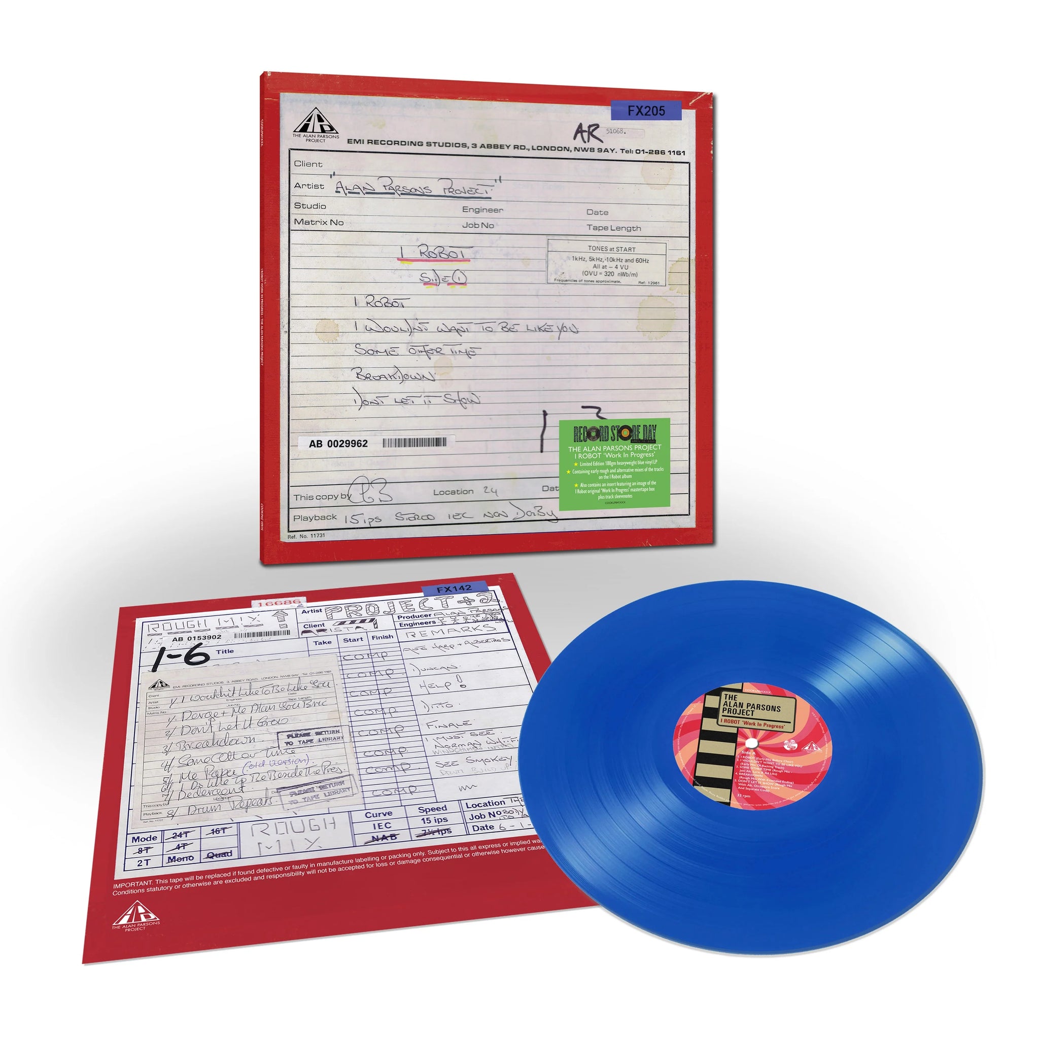 I Robot Work In Progress LP (RSD 2025 Blue Winyl)