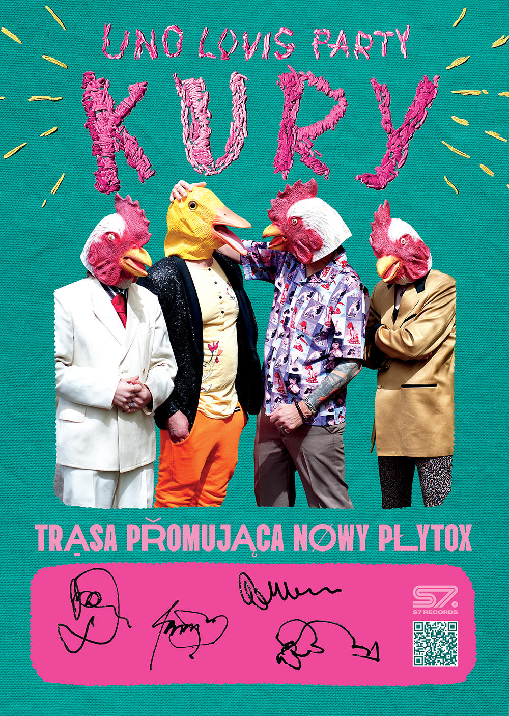 Uno Lovis Party - Plakat z autografami