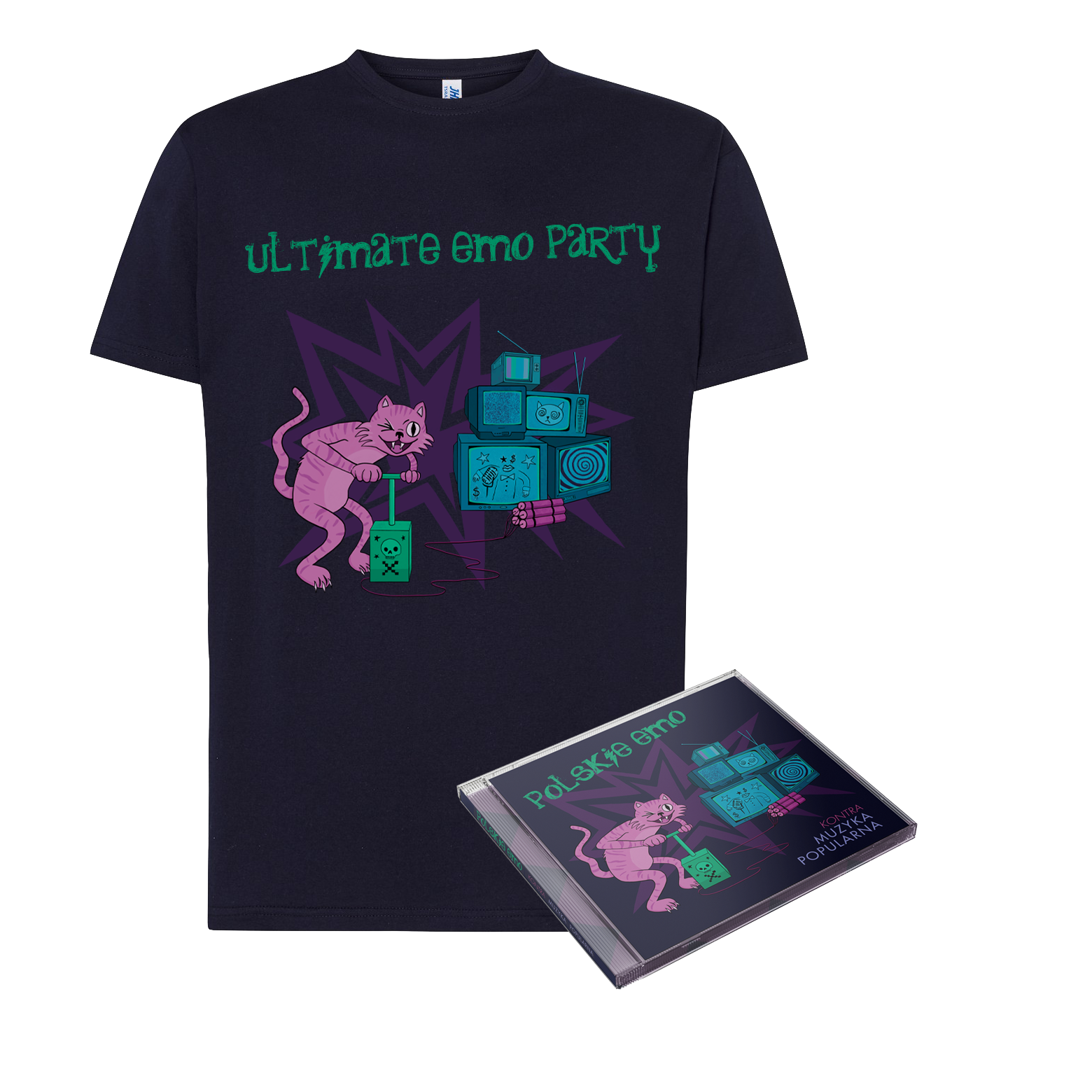 Polskie Emo Kontra: Muzyka Popularna CD + T-Shirt