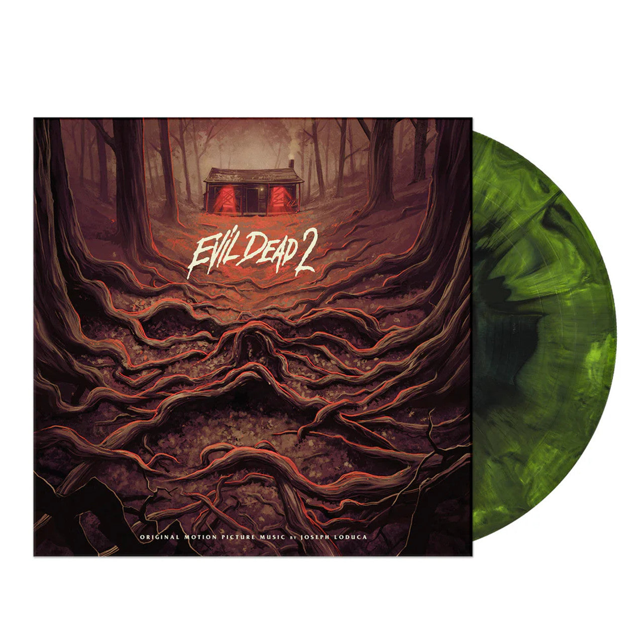Evil Dead 2 Ost LP (Green & Black Hand Pour Winyl)